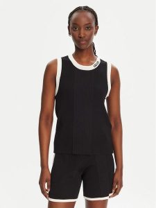 Liu Jo Sport Top TA5092 MS022 Czarny Regular Fit. Czarne swetry klasyczne Liu Jo Sport, xs, z syntetyku, bez kołnierzyka. Za 269,99 zł.