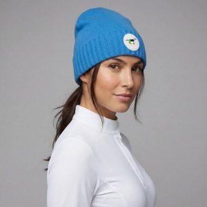 Cienka czapka jeździecka GALOP WEAR merino kaszmir. Niebieskie czapki GALOP WEAR, bez wzorów, z kaszmiru. Za 122,55 zł.