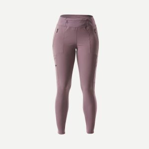 Legginsy trekkingowe damskie Forclaz Travel 500. Czarne legginsy FORCLAZ, bez wzorów, z elastanu. Za 149,99 zł.
