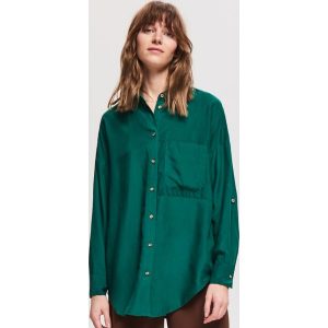 Koszula z Tencelu™ - Khaki. Koszule marki Reserved. Za 99,99 zł.