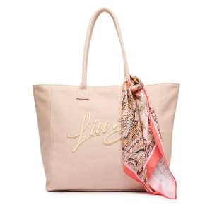 Torebka Liu Jo. Czerwone shopper bag Liu Jo, bez wzorów, bez dodatków. Za 469,99 zł.