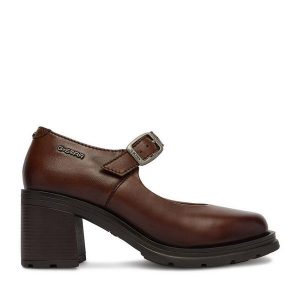 Czółenka G-Star Raw. Brązowe czółenka G-Star Raw, bez wzorów, bez obcasa, bez zapięcia. Za 299,99 zł.