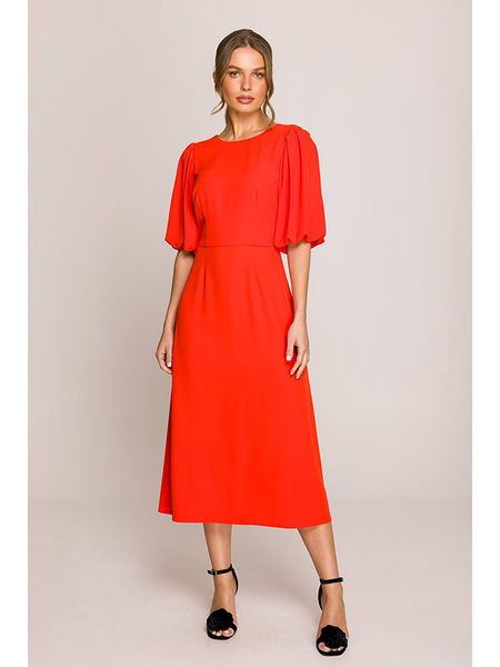 Stylove Sukienka w kolorze czerwonym rozmiar: M. Czerwone sukienki Stylove, m, bez wzorów, bez kołnierzyka, bez ramiączek, maxi. Za 309,65 zł.