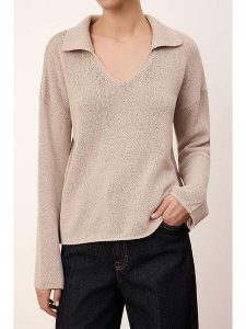 Trendyol Sweter w kolorze beżowym rozmiar: Standart. Brązowe swetry oversize Trendyol, bez wzorów, bez ramiączek. Za 86,99 zł.