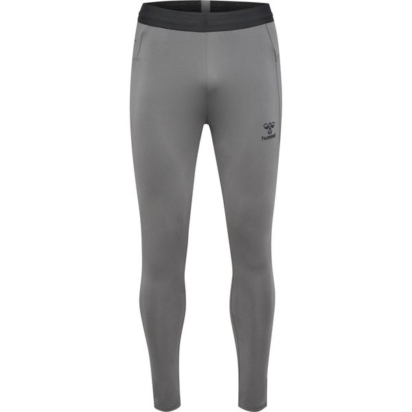 Legginsy Hummel Pro. Szare legginsy Hummel, bez wzorów, sportowe. W wyprzedaży za 213,00 zł.