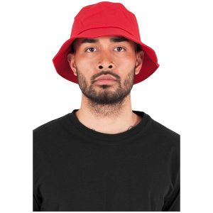 Kapelusz Flexfit cotton twill. Czerwone kapelusze FLEXFIT, bez wzorów. Za 140,00 zł.