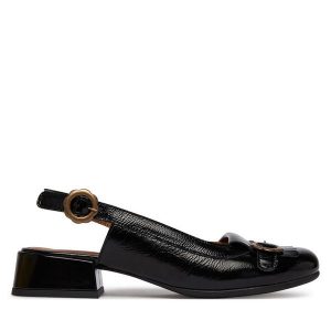 Czółenka Fly London. Czarne czółenka Fly London, bez wzorów, bez obcasa, bez zapięcia. Za 716,99 zł.