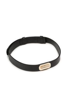 Tommy Hilfiger Pasek na talię Turnlock 2.5 AW0AW14723 Czarny. Czarne paski TOMMY HILFIGER, bez wzorów, ze skóry. Za 399,99 zł.