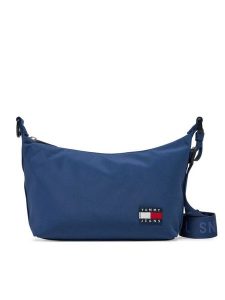 Tommy Jeans Torebka Tjw Ess Daily Shoulder Bag AW0AW17287 Granatowy. Niebieskie torebki klasyczne Tommy Jeans, bez wzorów, z jeansu, bez dodatków. Za 179,99 zł.