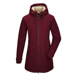Damska parka z polaru Killtec GW 37. Czerwone kurtki KILLTEC, na zimę, bez wzorów, z polaru, bez kaptura. Za 524,20 zł.