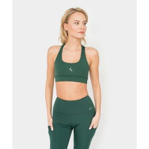 Stanik Carpatree Libra zielony. Zielone biustonosze Carpatree, bez wzorów, z materiału. W wyprzedaży za 119,99 zł.