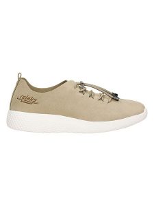 Relaks Skórzane sneakersy w kolorze beżowym rozmiar: 40. Brązowe trampki Relaks, bez wzorów, bez zapięcia. Za 171,68 zł.
