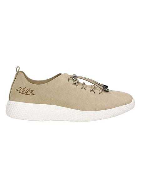 Relaks Skórzane sneakersy w kolorze beżowym rozmiar: 40. Brązowe trampki Relaks, bez wzorów, bez zapięcia. Za 181,76 zł.
