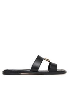 MICHAEL Michael Kors Klapki Ering Flat 40S6ERFS2L Czarny. Czarne klapki MICHAEL Michael Kors, bez wzorów, ze skóry, bez obcasa. Za 476,99 zł.