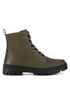 Lasocki Botki WI23-PUSZAN-25 Khaki. Brązowe botki Lasocki, bez wzorów, ze skóry, bez obcasa, na płaskiej podeszwie, bez zapięcia. Za 249,99 zł.