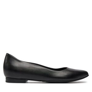 Baleriny Tamaris. Czarne balerinki Tamaris, bez wzorów, bez obcasa, bez zapięcia. Za 239,99 zł.