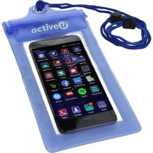 Saszetka na smartfon Activeu szczelna. Niebieskie nerki i saszetki ACTIVEU, bez wzorów. Za 35,00 zł.