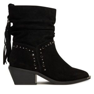 Botki Alma En Pena. Czarne botki Alma en Pena, bez wzorów, bez obcasa, na płaskiej podeszwie, bez zapięcia. Za 539,99 zł.