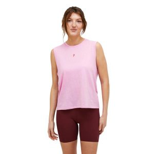 Koszulka Peak Performance damska Explore Graphic Sleeveless różowa - L. Czerwone koszulki sportowe Peak Performance, bez wzorów, bez ramiączek. W wyprzedaży za 179,00 zł.