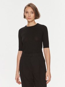 DAY BIRGER ÉT MIKKELSEN Sweter Carolina 100052 Czarny Regular Fit. Czarne swetry klasyczne DAY Birger et Mikkelsen, xs, z wełny, bez kołnierzyka. Za 319,99 zł.