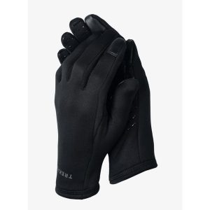 Rękawiczki polarowe Trekmates Ogwen Stretch Grip Glove. Czarne rękawiczki TREKMATES, bez wzorów, z polaru. Za 93,99 zł.