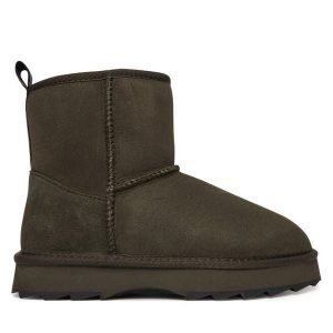 Śniegowce EMU Australia. Brązowe buty zimowe EMU Australia, bez obcasa, bez zapięcia. Za 699,99 zł.