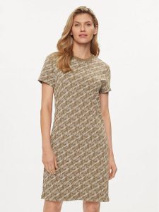 EA7 Emporio Armani Sukienka letnia 3DTA53 TJUAZ 1731 Brązowy Regular Fit. Brązowe kombinezony EA7 Emporio Armani, na lato, m, bez wzorów, z bawełny, bez kołnierzyka, bez ramiączek. Za 479,99 zł.