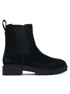 LAUREN RALPH LAUREN Sztyblety Allyson 802974477003 Czarny. Czarne botki Lauren Ralph Lauren, bez wzorów, ze skóry, bez obcasa, na płaskiej podeszwie, bez zapięcia. Za 579,99 zł.