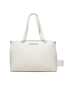 Valentino Torebka Blossom Re VBS8P201 Biały. Białe torebki klasyczne Valentino, bez wzorów, ze skóry, bez dodatków. Za 369,99 zł.