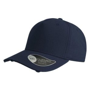 Czapka 5panelowa Cargo Weathered Visor. Czarne czapki ATLANTIS, bez wzorów, z bawełny. Za 55,99 zł.