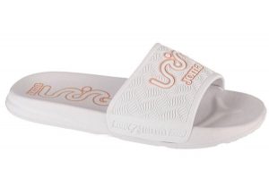 Klapki na basen damskie, S.Land Lady 24 SLALS. Białe klapki JOMA, bez wzorów, z materiału, bez obcasa. Za 49,99 zł.