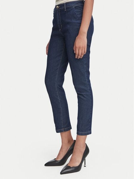 Rinascimento Jeansy CFC0129955003 Niebieski Slim Fit. Niebieskie jeansy Rinascimento, bez wzorów, z jeansu. Za 414,99 zł.