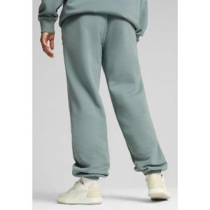 Spodnie dresowe unisex Essentials Elevated PUMA Green Moon. Zielone spodnie dresowe Puma, s, bez wzorów, z dresówki. Za 219,00 zł.