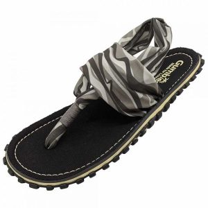 Sandały Gumbies Slingback GU-SASLI001 czarne. Czarne sandały bez wzorów, z gumy, bez obcasa, bez zapięcia. Za 289,26 zł.