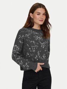 ONLY Sweter Alta 15353230 Szary Regular Fit. Szare swetry klasyczne ONLY, xs, z syntetyku, bez kołnierzyka. Za 169,99 zł.