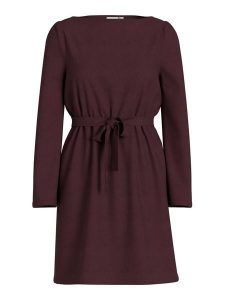 Vila Sukienka "Vileinas" w kolorze bordowym rozmiar: M. Czerwone sukienki Vila, m, bez wzorów, bez kołnierzyka, bez ramiączek, midi. Za 109,26 zł.