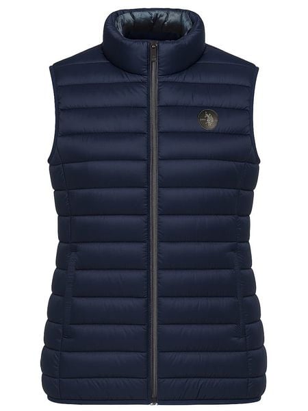 U.S. Polo Assn. Kamizelka pikowana w kolorze granatowym rozmiar: M. Niebieskie kamizelki U.S. Polo Assn., m, bez wzorów, bez kołnierzyka, bez ramiączek, bez kaptura. Za 219,08 zł.