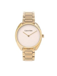 Calvin Klein Zegarek 25200276 Złoty. Żółte, analogowe zegarki Calvin Klein. Za 679,99 zł.