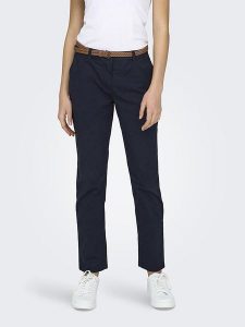 JDY Spodnie chino "Chicago" w kolorze granatowym rozmiar: XS/L32. Niebieskie chinosy JDY, bez wzorów, z tkaniny. Za 52,67 zł.