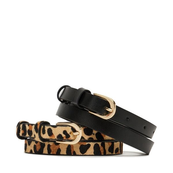 Pasek Damski DeeZee. Czarne paski DeeZee, bez wzorów. Za 69,99 zł.