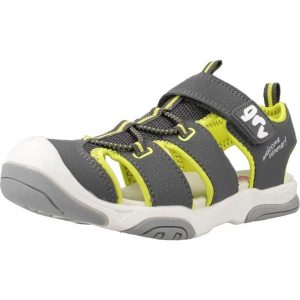 Sandały GARVALIN 242860G Szary. Szare sandały GARVALIN, bez wzorów, z syntetyku, bez obcasa, bez zapięcia. Za 119,99 zł.