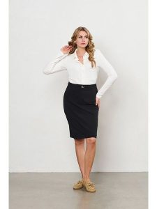 &Co Woman Spódnica "Peach" w kolorze czarnym rozmiar: XXL. Czarne spódnice &Co Woman, xxl, z aplikacjami, midi. Za 205,45 zł.