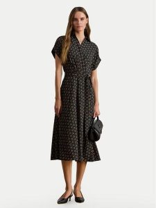 LAUREN RALPH LAUREN Sukienka koszulowa 200P03557001 Granatowy Regular Fit. Niebieskie sukienki Lauren Ralph Lauren, bez wzorów, z syntetyku, bez kołnierzyka, bez ramiączek, koszulowe. Za 699,99 zł.