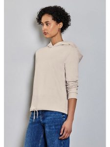 Street One Bluza w kolorze beżowym rozmiar: 38. Brązowe bluzy Street One, bez wzorów, z kapturem. Za 127,35 zł.