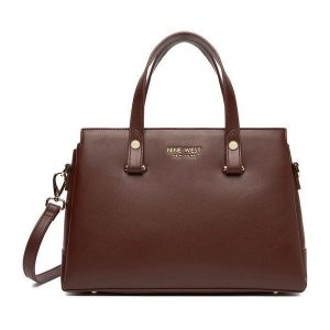 Torebka Nine West. Brązowe torebki klasyczne Nine West, bez wzorów, bez dodatków. Za 279,99 zł.