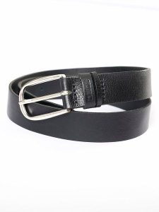 BIG STAR Skórzany pasek w kolorze czarnym rozmiar: XS. Czarne paski Big Star, bez wzorów, z materiału, retro. Za 94,99 zł.