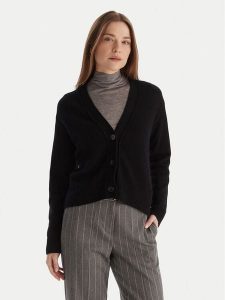 Marella Kardigan Blazer 2525346032 Czarny Regular Fit. Czarne kardigany Marella, z wełny. Za 589,99 zł.
