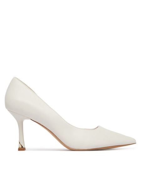 Aldo Szpilki Livianna 14190576 Biały. Białe szpilki ALDO, bez wzorów, ze skóry, bez obcasa. Za 319,99 zł.