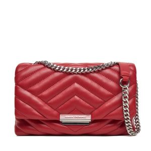 Torebka Armani Exchange. Czerwone torebki klasyczne Armani Exchange, bez wzorów, bez dodatków. Za 649,99 zł.