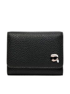 KARL LAGERFELD Portfel A4W32003 Czarny. Czarne portfele KARL LAGERFELD, bez wzorów, ze skóry. Za 419,99 zł.